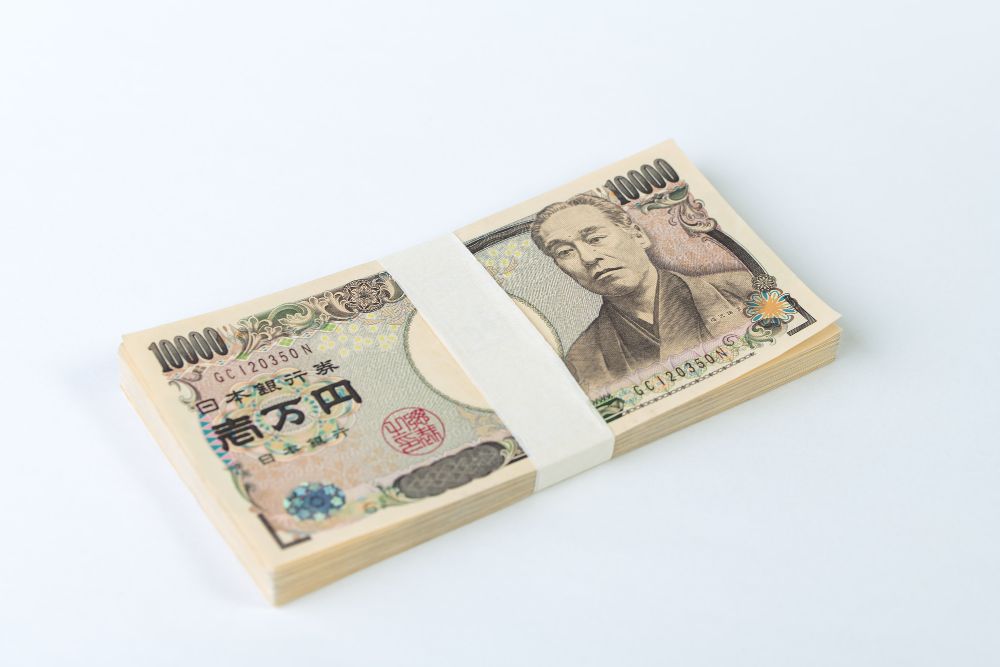 一万円の札束　100万円